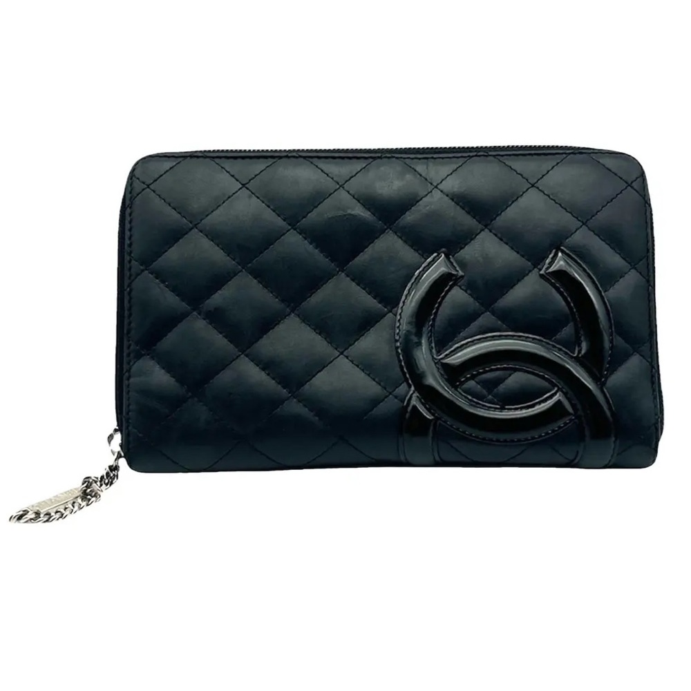 CHANEL POCHETTE CAMBON LEATHER ORGANIZER WALLET